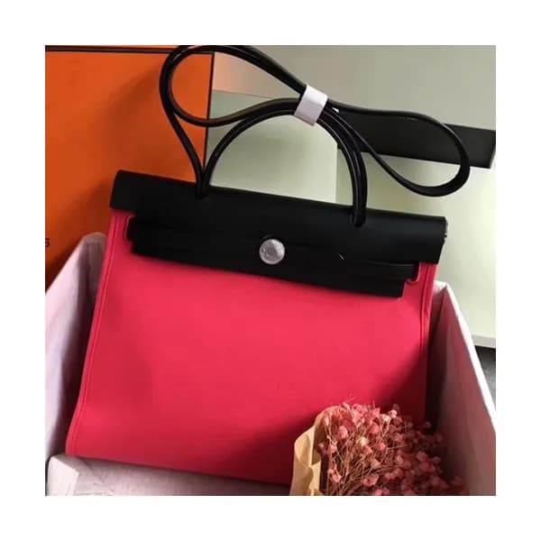 Hermes Herbag Canvas Tote Shoulder Bag ,31cm - 에르메… - 1