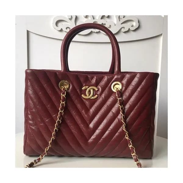 Chanel Leather Tote Shoulder Bag ,30CM - 샤넬 레더 여성용… - 1