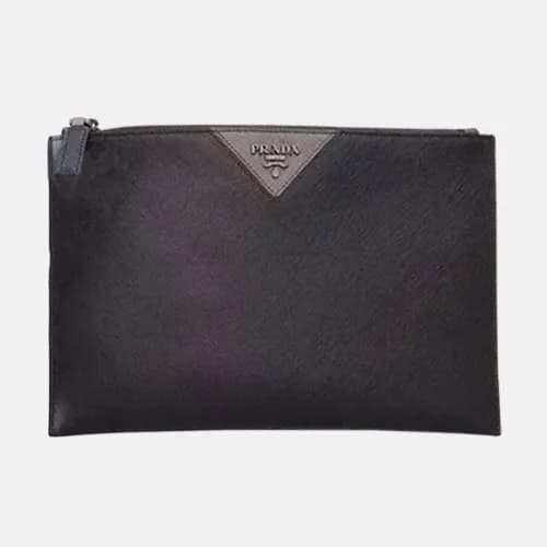 Prada Saffiano Mens Clutch Bag ,28CM - 프라다 사피아노 남성… - 1