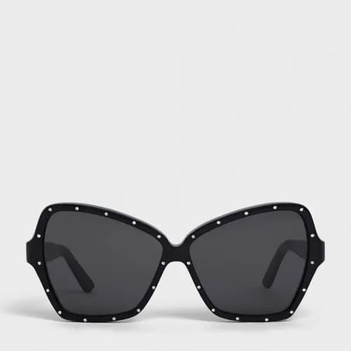 Celine 2019 Womens Trendy Strass Acrylic Frame Sun… - 1