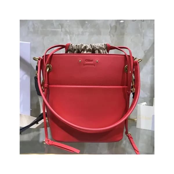 Chole 2019 Roy Leather Bucket Tote Shoulder Bag, 2… - 1