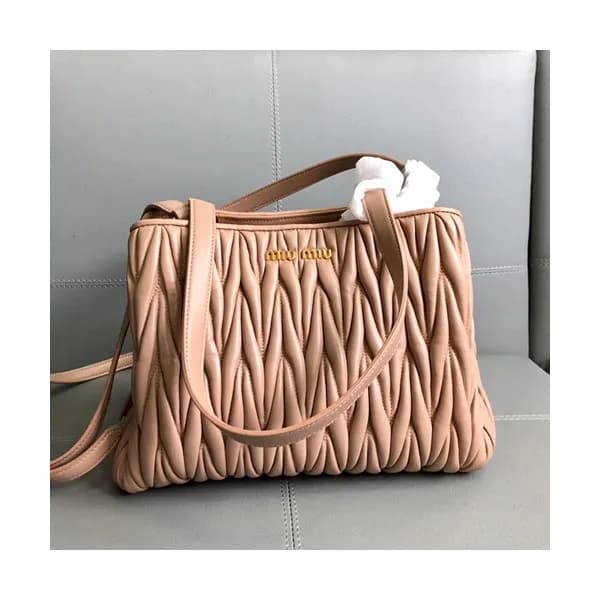 MiuMiu 2019 Matelasse Tote Shoulder Cross Bag,27cm… - 1