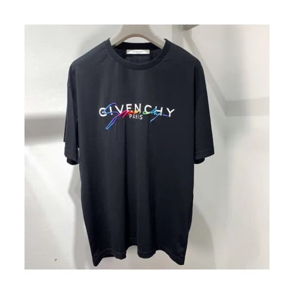 Givenchy 2019 Mens Logo Oversize Cotton Short Slee… - 1