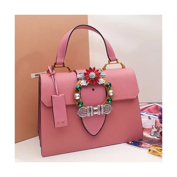 MiuMiu 2019 Lady Crystal Tote Shoulder Bag,28cm -… - 1