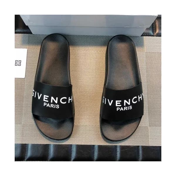 Givenchy 2019 Mens Casual Logo Leather Slipper - 지… - 1