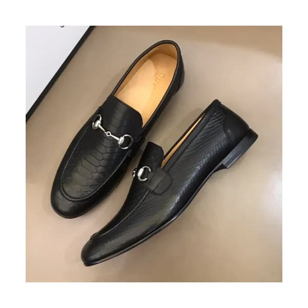 Gucci 2019 Mens Business Horsbit Leather Loafer- 구… - 1