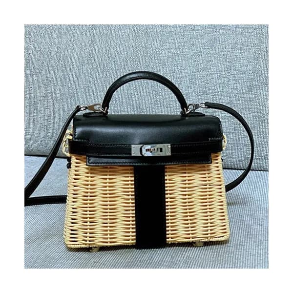 Hermes 2019 Kelly Picnic Rattan Tote Bag - 에르메스 20… - 1