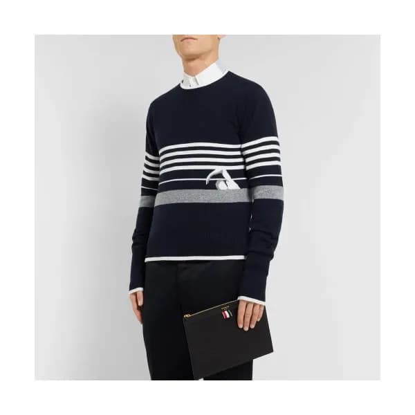Thom Browne 2019 Mens Strap Crew-neck Sweater - 톰브… - 1
