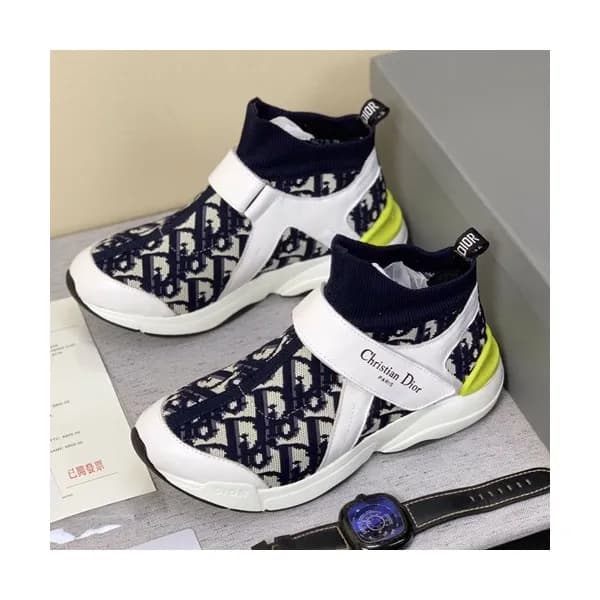 Dior 2019 Mm / Wm Knit & Leather Running Shoes - 디… - 1