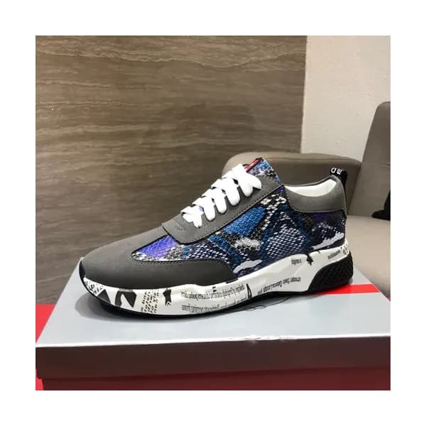 Prada 2019 Mens Leather Sneakers - 프라다 2019 남성용 레더… - 1