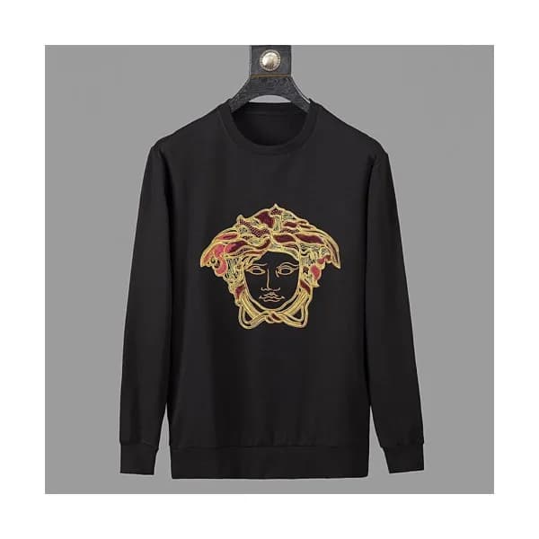 Versace 2019 Mens Medusa Logo Crew-neck Tshirt - 베… - 1