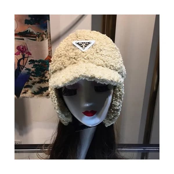 Prada 2019 Ladies Lambs Wool Cap - 프라다 2019 여성용 램스… - 1