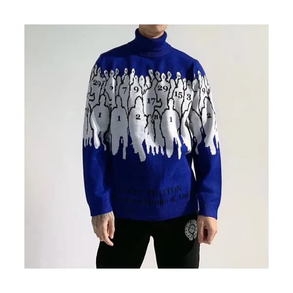 Dior 2019 Mens Retro Logo Turtle-neck Sweater - 디올… - 1