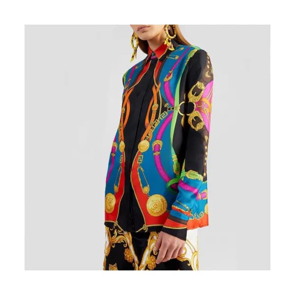 Versace Womens Luxury Silk Shirts - 베르사체 여성 럭셔리 실크… - 1