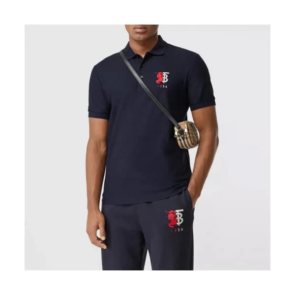 [버버리]Burberry 2019 Mens Logo Cotton Polo Short Sle… - 1