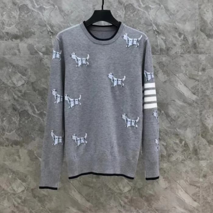 톰브라운 남성 라운드 스웨터- Thom Browne Mens Round Sweater - … - 1