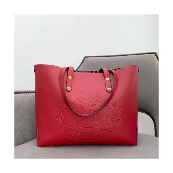 Burberry 2019 Leather Tote Shoulder Shopper Bag, 3… - 1