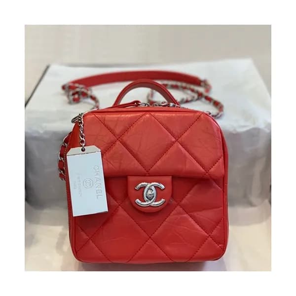 Chanel 2019 Leather Chain Tote Shoulder Cross Bag,… - 1