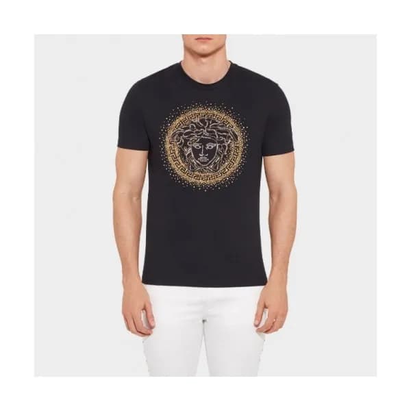 [베르사체]Versace 2020 Mens Logo Silket Short Sleeved … - 1