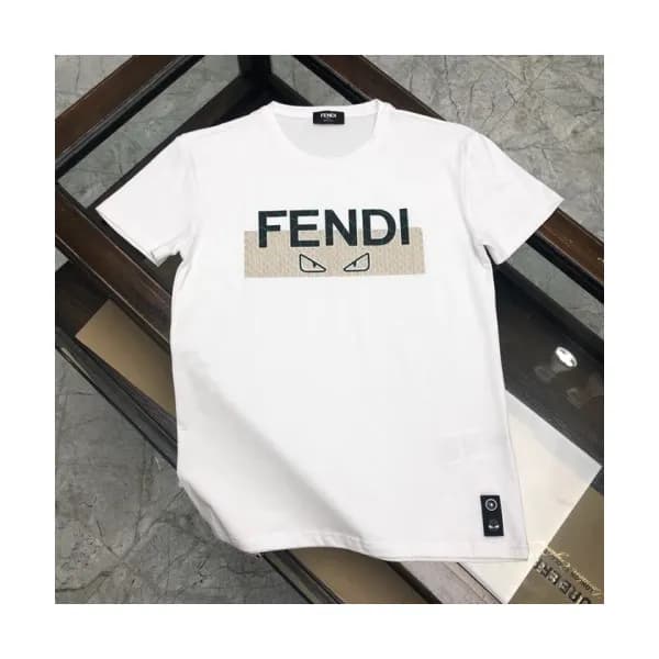 [펜디]Fendi 2020 Mens Logo Casual Silket Short Sleev… - 1