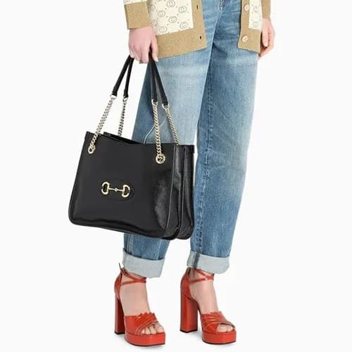 Gucci 2020 1955 Horsebit Ladies Tote Shoulder Shop… - 1