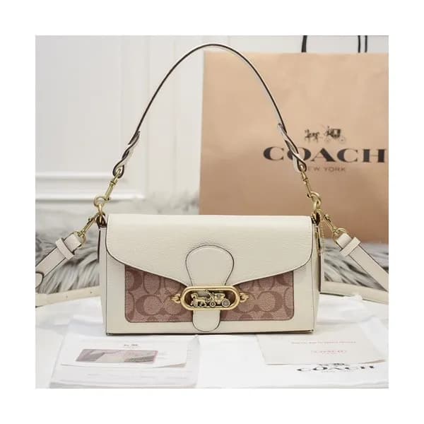 Coach 2020 Leather Tote Shoulder Bag,25cm - 코치 202… - 1