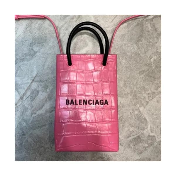 Balenciaga 2020 Leather Super Mini Tote Shoulder B… - 1