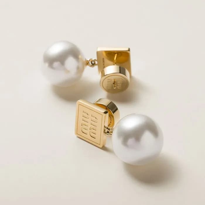 미우미우 여성 골드 이어링 - Miumiu Womens Gold Earring - acc0… - 1