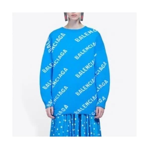 [발렌시아가]Balenciaga 2020 Mm/Wm Logo Crew-neck Sweate… - 1