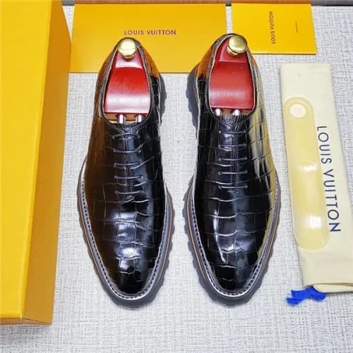 Louis Vuitton 2020 Men's Leather Oxford Shoes … - 1