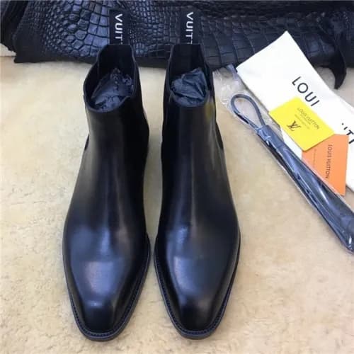 Louis Vuitton 2020 Men's Leather Ankle Boots -… - 1