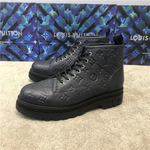 Louis Vuitton 2020 Men's Leather Ankle Boots -… - 1