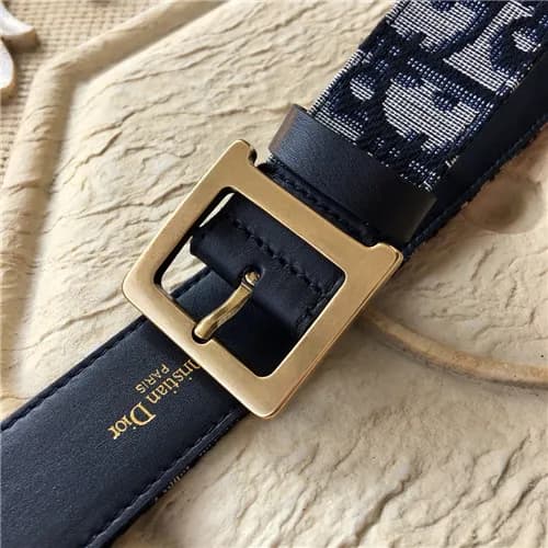 Dior 2021 Men's Leather Belt,3.5cm - 디올 2021 남… - 1