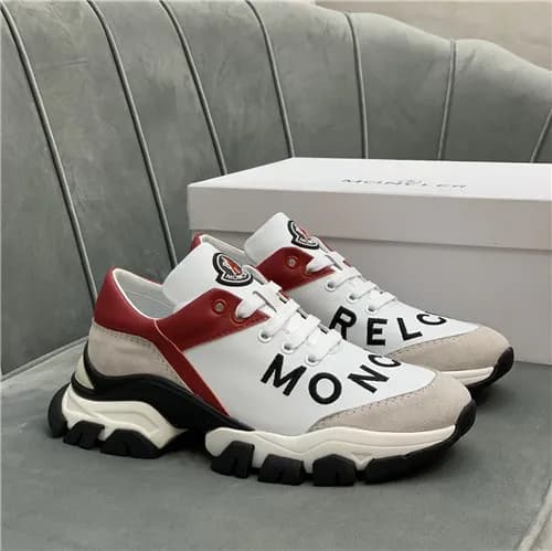 Moncler 2021 Men's Leather Sneakers - 몽클레어 202… - 1