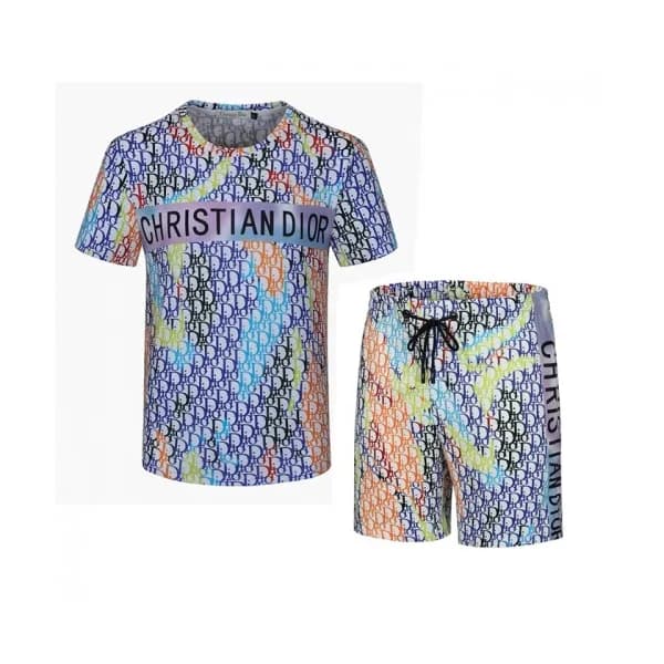 Dior 2021 Mens Casual Training Short Sleeved Cloth… - 1