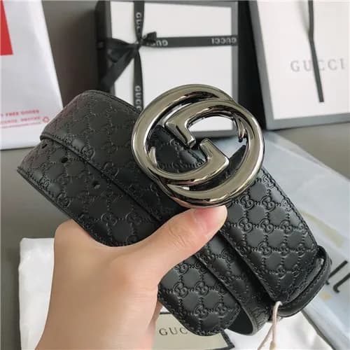 Gucci 2021 Men's Leather Belt,4.0cm,GUBT0153 -… - 1