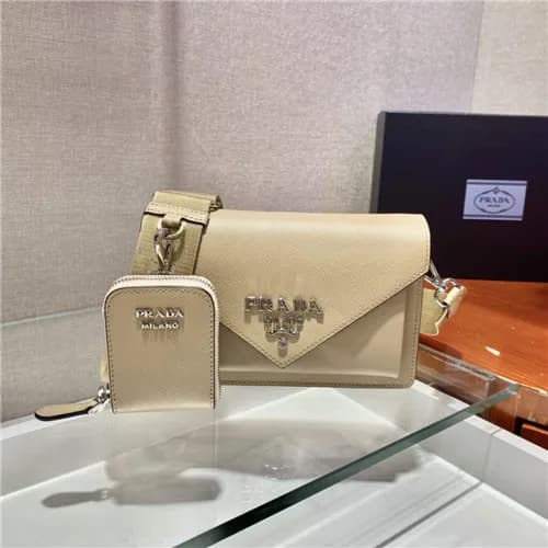 Prada 2021 Women's Leather Cross Bag,20cm,1BP0… - 1