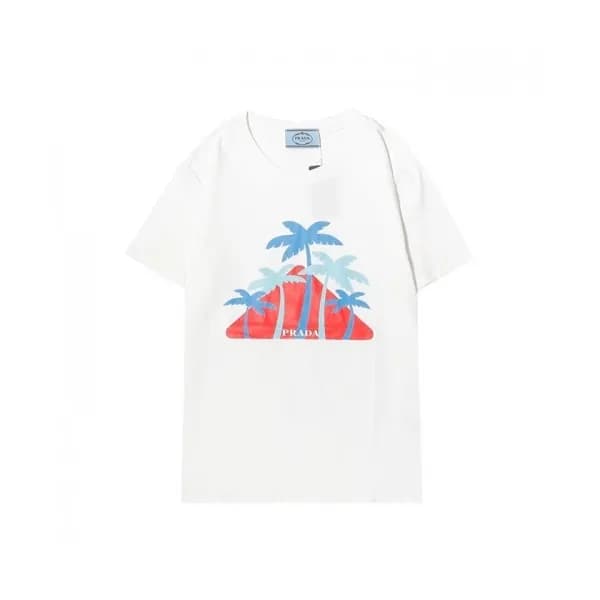 [캐쥬얼]Prada Mens Basic Logo Short Sleeved Tshirts … - 1