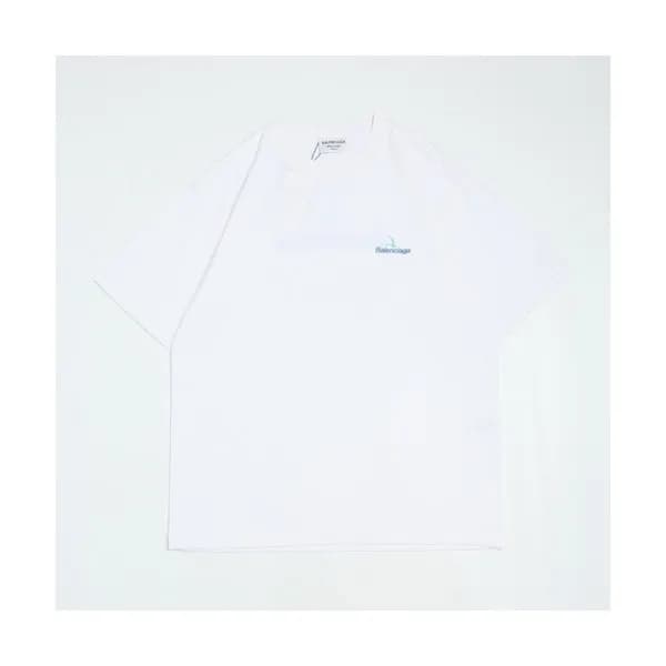 Balenciaga Mm/Wm Logo Cotton Short Sleeved Tshirt… - 1