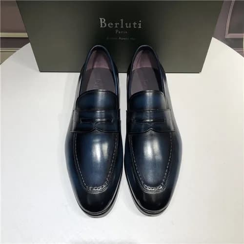 Berluti 2021 Men's Leather Oxford Shoes,BERTS0… - 1