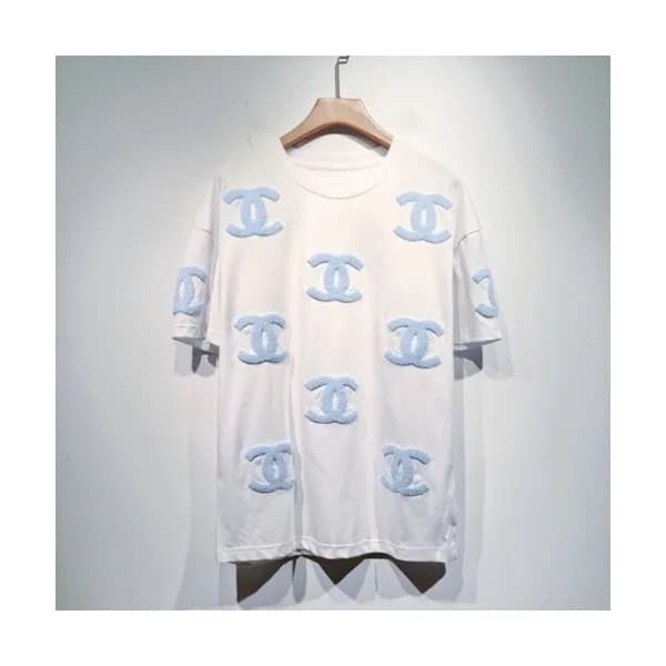 Chanel Mm/Wm 'CC' Logo Cotton Short Sleev… - 1