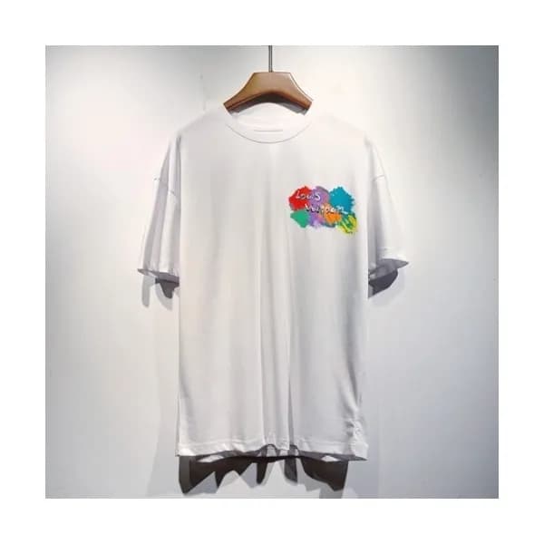 Louis vuitton Mm/Wm Logo Short Sleeved Tshirts Wh… - 1