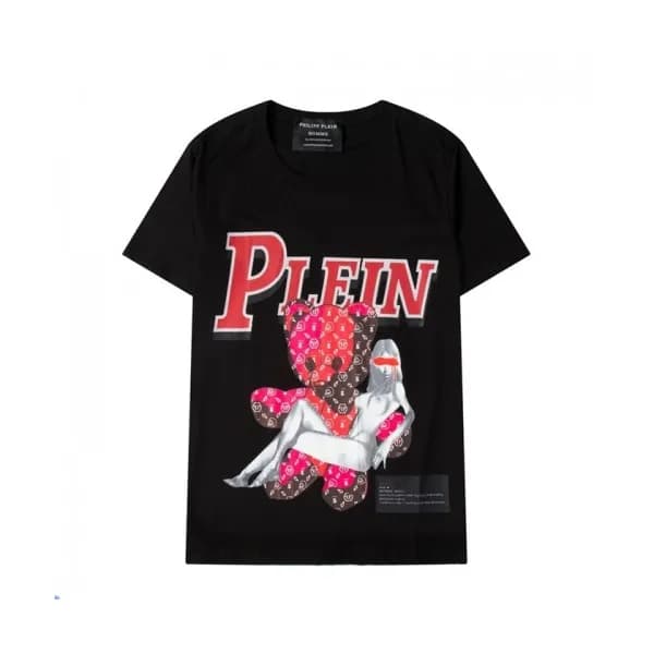 Philipp Plein Mens Logo Cotton Short Sleeved Tshir… - 1