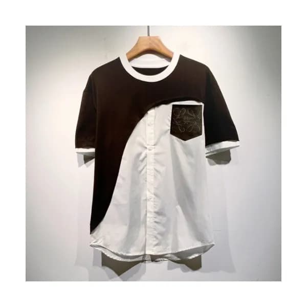 Loewe Mm/Wm Smile Short Sleeved Tshirts Black - 로… - 1