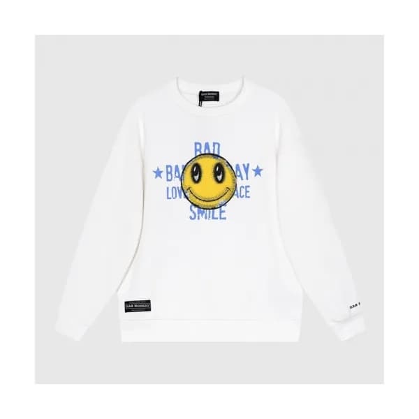 BAD MONDAY Mm/Wm Logo Oversize Cotton Thirts Whi… - 1