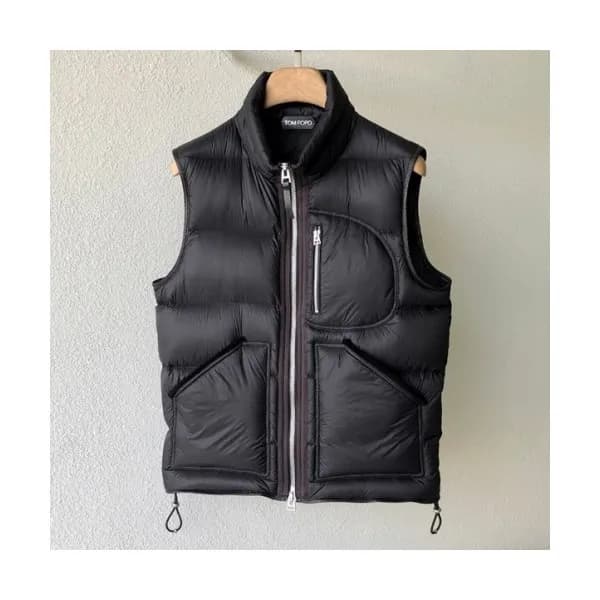 Tom Ford Mens Leather Vest - 톰포드 남성 다운 베스트 - Tom41… - 1
