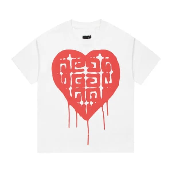 지방시 남성 크루넥 화이트 반팔티 - Mens White Tshirts - giv0636x - 1