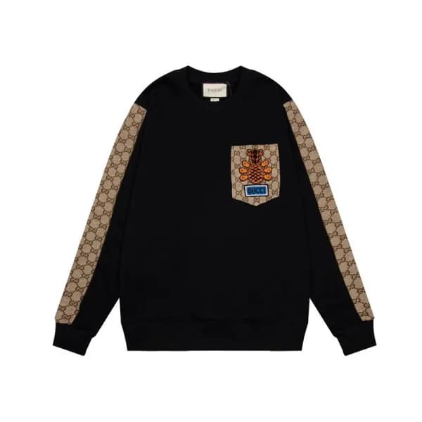 구찌 남성 캐쥬얼 블랙 맨투맨 - Mens Black Tshirts - Guc05167x - 1