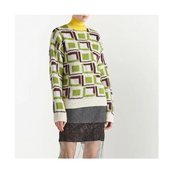 프라다 여성 그린 터틀넥 니트 - Prada Womens Green Knits - pr16… - 1