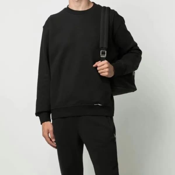필립플레인 남성 베이직 블랙 긴팔티 - Philipp-plein Mens Black Tsh… - 1